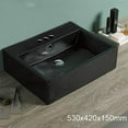thumbnail image 3 of American Imaginations AI-28461 20.9 in. Rectangle Above Counter Matte Black Vessel for 3H4 in. Center Drilling, 3 of 3