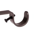 thumbnail image 3 of Unique Bargains Support de Tringle à Rideau, Support Double en Fer pour Tringle à Rideau 18mm 27mm, 115 x 51 x 16mm Marron, 3 of 4