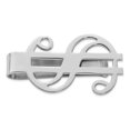 thumbnail image 1 of 925 Sterling Silver Rhodium-plated Dollar Sign Money Clip, 1 of 2