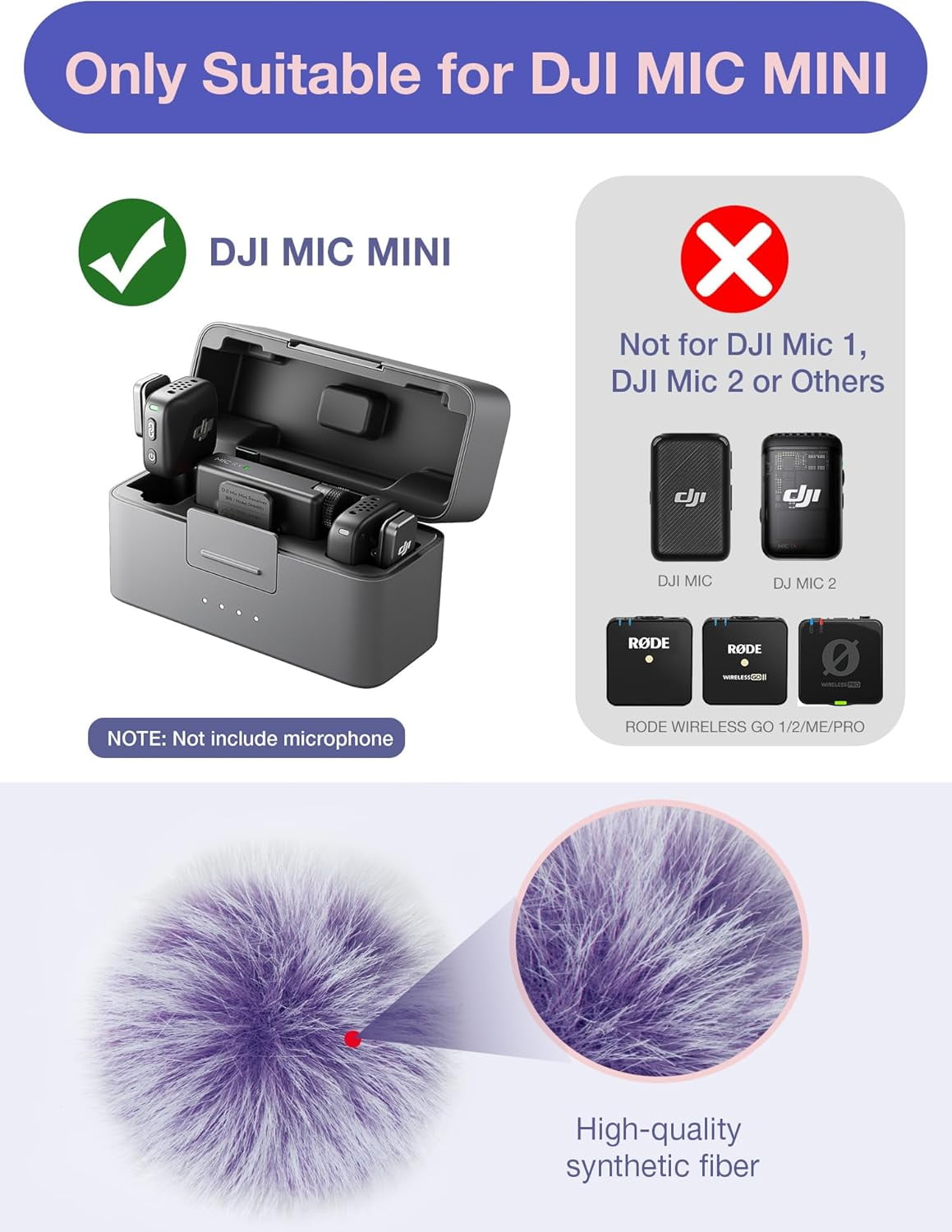 SUNMON, DJI Mini Mic Wind Muff, 2 Pack, Black 4 cm - Walmart.com