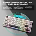 thumbnail image 3 of YUNZII YZ75 75% Hot Swappable Wireless Gaming Mechanical Keyboard - Open Box, 3 of 5