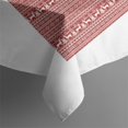 thumbnail image 5 of Red Christmas Folk Pattern Square Tablecloth,Waterproof Square Table Cover,Wipeable Spillproof Washable Table Cover for Home Kitchen Party Decor 60"x60"(152x152cm), 5 of 6