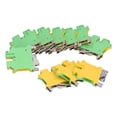 thumbnail image 3 of 50Pcs DIN Rail Mount Terminal 2 Channel Side Wiring Grounding Terminals Block 34A USLKG‑5, 3 of 5