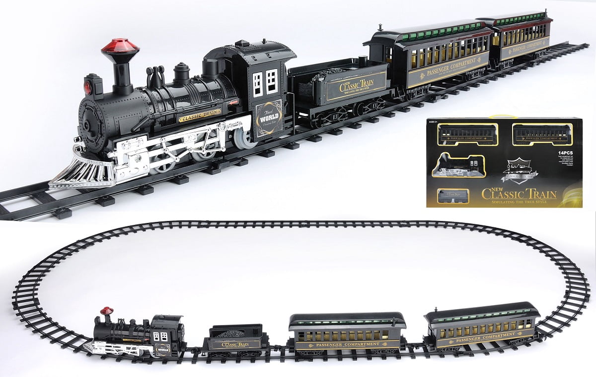 Northlight Ready to Play Animated Classic Train (14 Pieces) Battery Powered Model Train Set