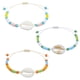 thumbnail image 1 of Juego de tobilleras de concha, pulseras de tobillo con cuentas, cadena para pies, accesorios de joyería para pies de playa para mujeres y adolescentes, 1 of 6