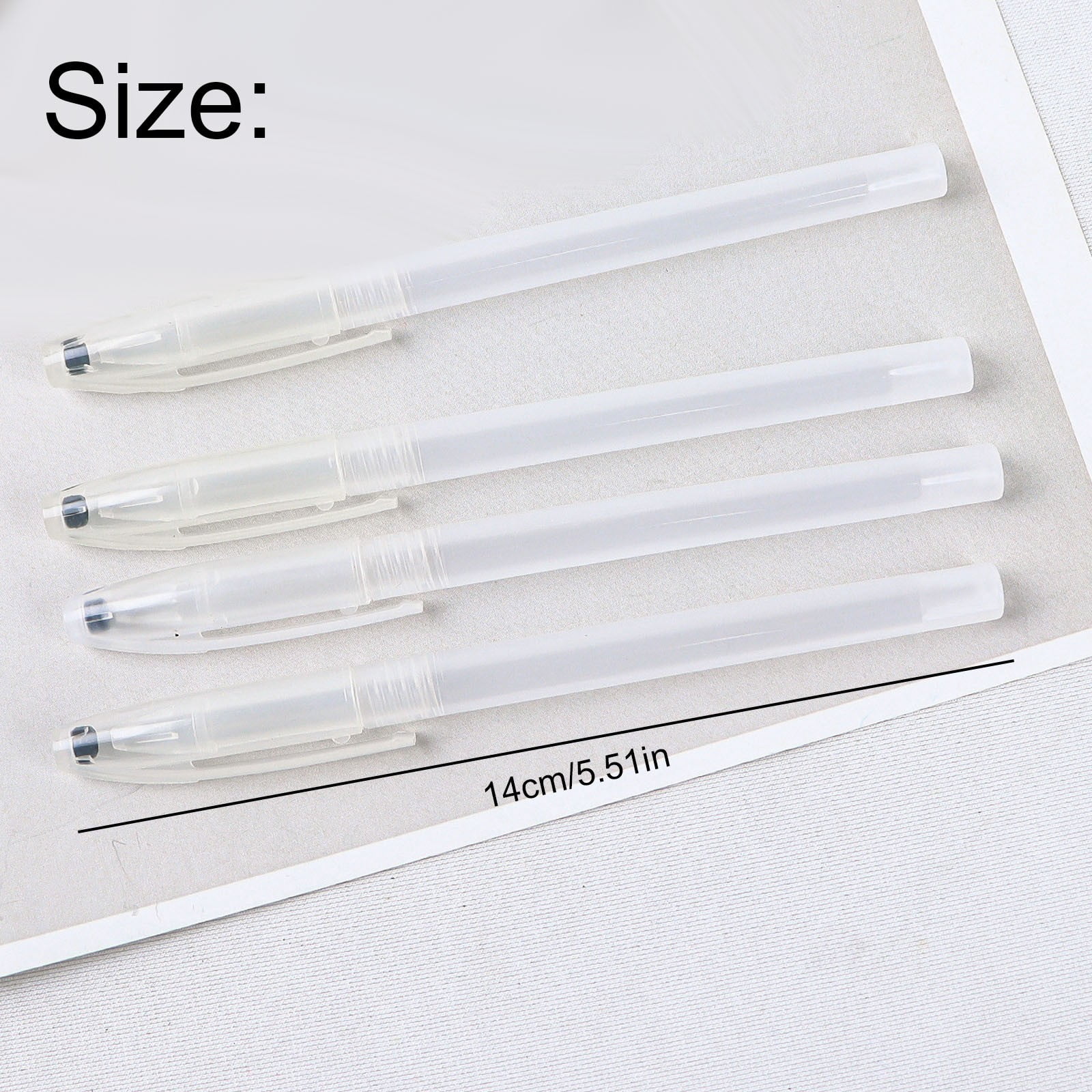 50 Pcs Empty Pen Shell Ballpoint Pen Cover Gel Pen Shell for Office Stationery Supplies, Fit for 13 cm Refills Standard 0.5mm Gel Pen