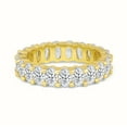thumbnail image 3 of ADIRFINE 925 Sterling Silver 6mm Oval Cut Cubic Zirconia Eternity Ring, 3 of 3