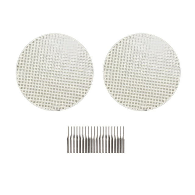 Bandejas de cocción de laboratorio dental, 2 piezas Bandejas de cocción redondas Bandeja de cocción Bandeja de cocción redonda Rendimiento de primer nivel