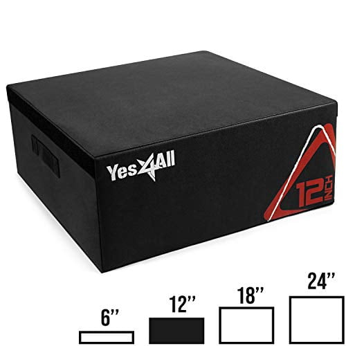 Yes4All Soft Plyo Box / Plyometric Jump Box ? Adjustable Plyo Box / Foam Plyo Box for Jump