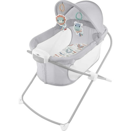 Fisher-Price Soothing View Projection Bassinet Rainbow Showers for Infants