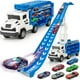 thumbnail image 1 of Pista de carreras BainGesk para camiones, coches, juguetes, con transportín, para niños de 3 a 6 años, 1 of 7