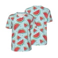thumbnail image 6 of Rocae Watermelon for Breathable Men's Baseball T-Shirt Fashionable Casual Baseball Jersey, Moisture-wicking Sportswear Large, 6 of 9
