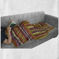 thumbnail image 6 of African Soft Flannel Fleece Throw Blanket, Borders Pattern Old Fashioned Culture Theme Colorful Print, Cozy Plush for Indoor and Outdoor Use, 50" x 60", Multicolor, by Ambesonne, 6 of 6