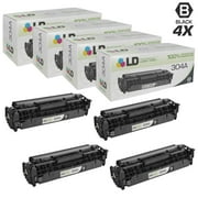 LD © Remanufactured Replacement Laser Toner Cartridges for Hewlett Packard CC530A (HP 304A) Black for Hewlett Packard (HP) CM2320/CP2025 (4 Pack)