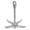 Silver, variant on Xirurus Foldable Grapnel Boat Anchor 4 Flukes 3.31 lb 1.5kg Galvanized Carbon Steel Docking Accessory For Kayak Canoe Inflatable Boat Jet Ski Silver