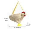 thumbnail image 3 of Jiibva Plush Chicken Purse Cute Chicken Bag Cartoon Hen Shoulder Bag Handbag Funny Animal Crossbody Bag Handbag Purse, 3 of 7