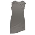 thumbnail image 2 of bar III Womens Asymmetrical Bodycon Dress, Grey, X-Large, 2 of 2