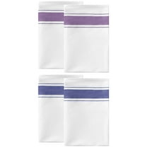 Unique Bargains Cotton Dish Clean Towels Kitchen Dishcloth Set Blue/Purple 20" x 28" - 4 pack
