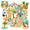 1A, variant on 35pcs-50pcs Tropical Stickers Summer DIY Stickers Cute Beach Stickers for Luggage Fridge