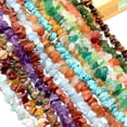 thumbnail image 2 of Cuentas espaciadoras de grava con chips de cuarzo, amazonita, ágatas y amatistas de forma libre irregulares naturales de 5 a 8 mm para hacer joyas, pulseras y bricolaje, 2 of 5