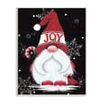 thumbnail image 4 of Red Holiday Gnome Candy Cane Snowflakes Pattern Fairy Tales & Fantasy Graphic Art Unframed Art Print Wall Art, 4 of 5