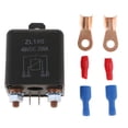 thumbnail image 1 of LOVIVER Heavy Duty Car SPST Relay 2 Pin 48V 200A + 4 Terminal Accessories,Auto Switches, 1 of 8