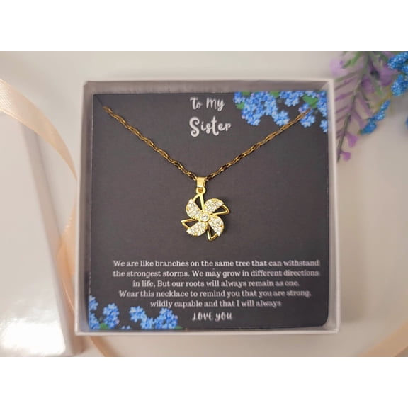 To My Sister, Strong Sister's Gift for Sister Birthday,Sister In Law Gift, Windmill