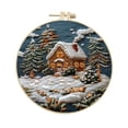 thumbnail image 4 of Christmas Embroidery Kit, Christmas Embroidery Kit with Embroidery Hoop, Easy Embroidery Kit for Beginners and Adults,Hand Embroidery Kit with Stamped Embroidery Pattern, DIY Needlepoint Kit Set, 4 of 9