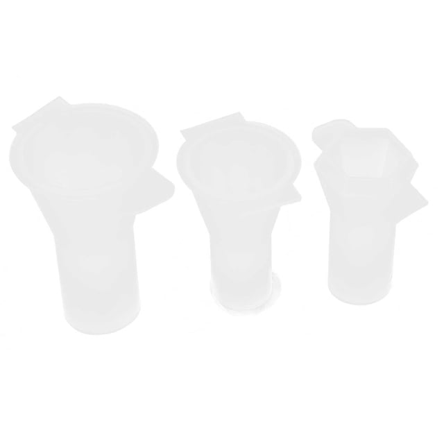 Molde de bricolaje, molde de silicona de cono de 3 uds., Kit de molde de silicona con colgante de cono, molde de silicona de cono construido para profesionales Jadeshay A