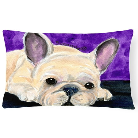 Carolines Treasures French Bulldog Polyester Rectangle Decorative Outdoor Pillow