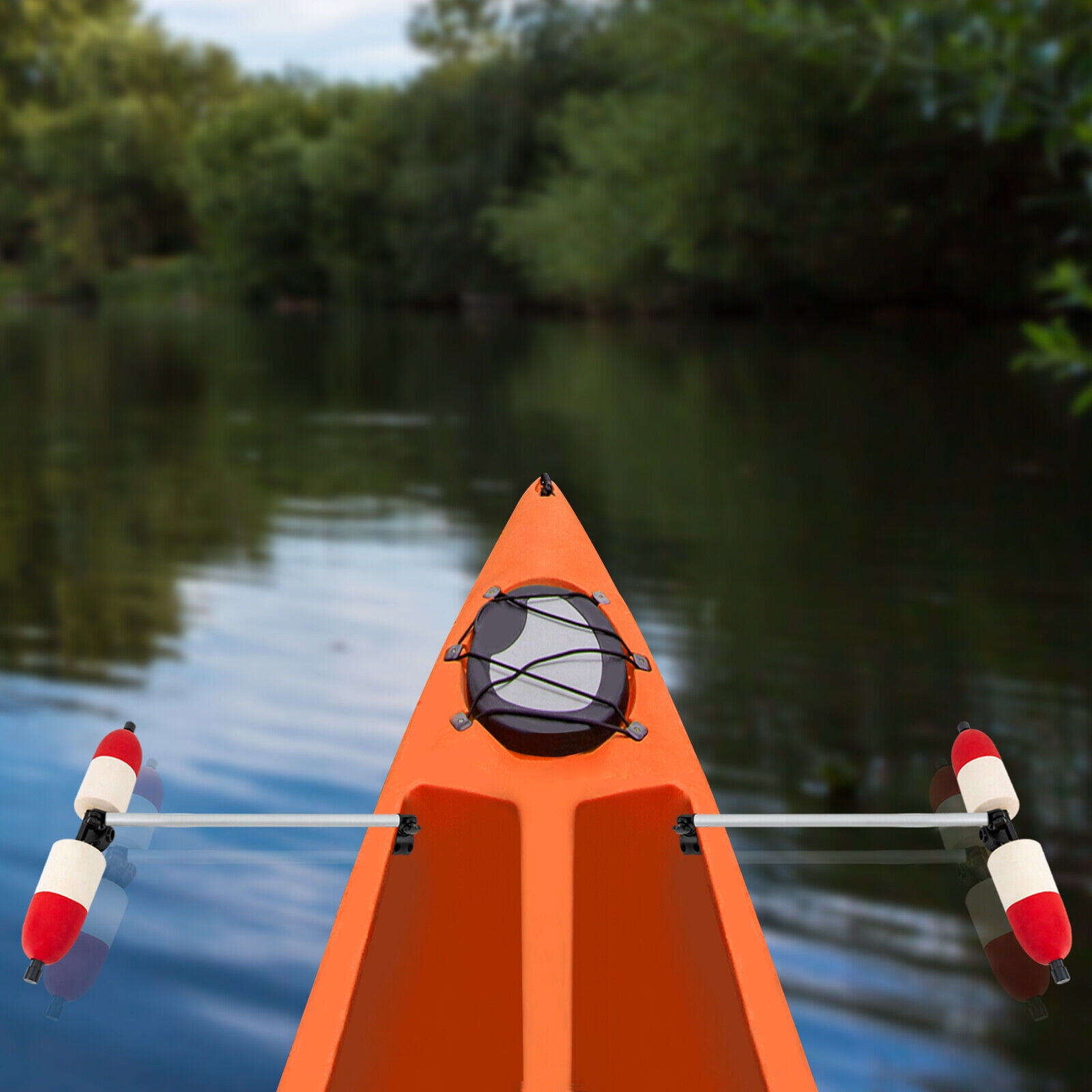 DENEST Pair Marine Boat Stabilizers System Fishing Kayaks Canoes Paddling Outrigger Arm