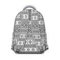 thumbnail image 3 of Boho Fashion Backpack - Large Tribal Print Daypack, Heavy Duty Oxford, 17 Inch Laptop Compartment, College Essentials Bag for Women & Men, 3 of 6