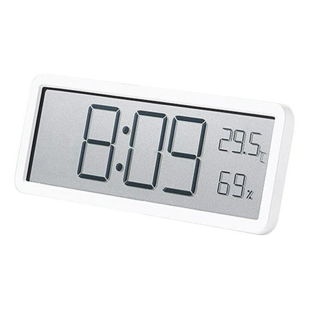 Digital Wall Clock with Temperature and Date Display for Contemporary Homes