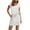 White, variant on Summer Dresses for Women 2025 V Neck T Shirt Casual Solid Mini Dresses Tie Waist Sundresses with Pockets