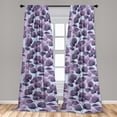thumbnail image 2 of Romantic Leaves Window Curtains, Autumn Concept Neutral Purplish Colors Leafy Pattern Dreamy Print, Lightweight Decor 2-Panel Set with Rod Pocket, Pair of - 28"x84", Lilac Pale Eggplant, by Ambesonne, 2 of 3
