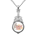 thumbnail image 1 of Thanksgiving Day Line Drawing Pattern Pendant Jewelry Music Guitar Torque Hangtag, 1 of 3