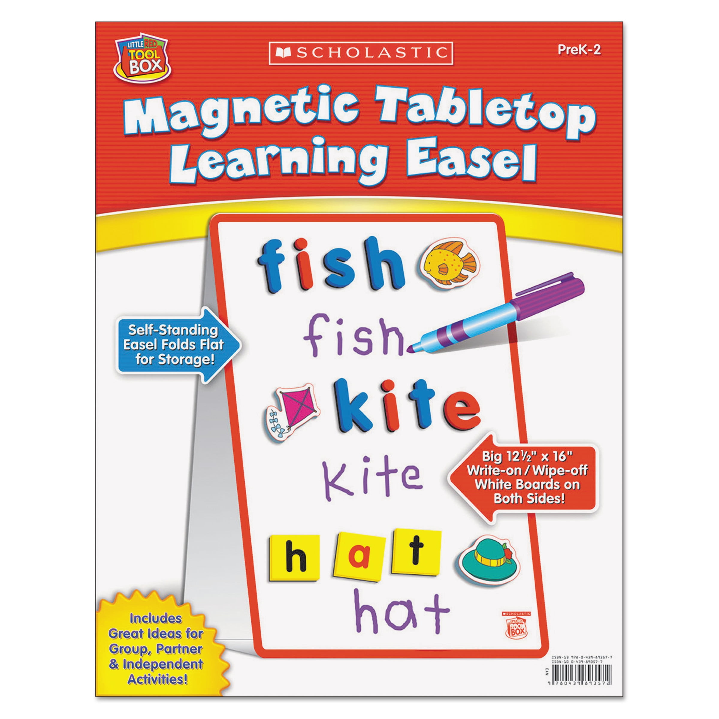 Scholastic Magnetic Tabletop Learning Easel, Ages 4-7 -SHSSC989357