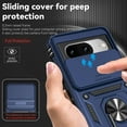 thumbnail image 3 of for Google Pixel 8 Case with Slide Camera Cover HD Screen Protector [Military Grade 16ft. Drop Tested] Magnetic Ring Holder Kickstand Protective Phone Case for Google Pixel 8 2023 (6.2 inch), Black, 3 of 5