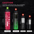 thumbnail image 2 of 21700 Rechargeable Battery 3.7V 5000mAh Flat Top Battery for Household Flashlights, Camera, Doorbells etc, 2 of 6
