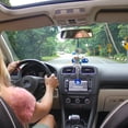 thumbnail image 4 of 1pc Car Hanging Ornament Glass Turkish Blue Eye Enamel Elephant Mirror Lucky for Car Rearview Mirror Home Decoration Craft, 4 of 6