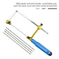thumbnail image 6 of Gpoty Coping Saw Heavy Duty Metal Hand Saw Fast Cutting Non-slip Hacksaw with 16 Replacement Steel Saw Blade Woodworking Tool Kit for Wood Plastic Metal Cutting, 6 of 10