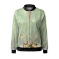 thumbnail image 5 of Tiqkatyck Winter Jackets Clearance, Women Autumn Fashion Leisure Square Thin Jacket with Flap Pocket Jacket with Elastic Hem and Cuffs Coat Baseball Top for Women C M, 5 of 5