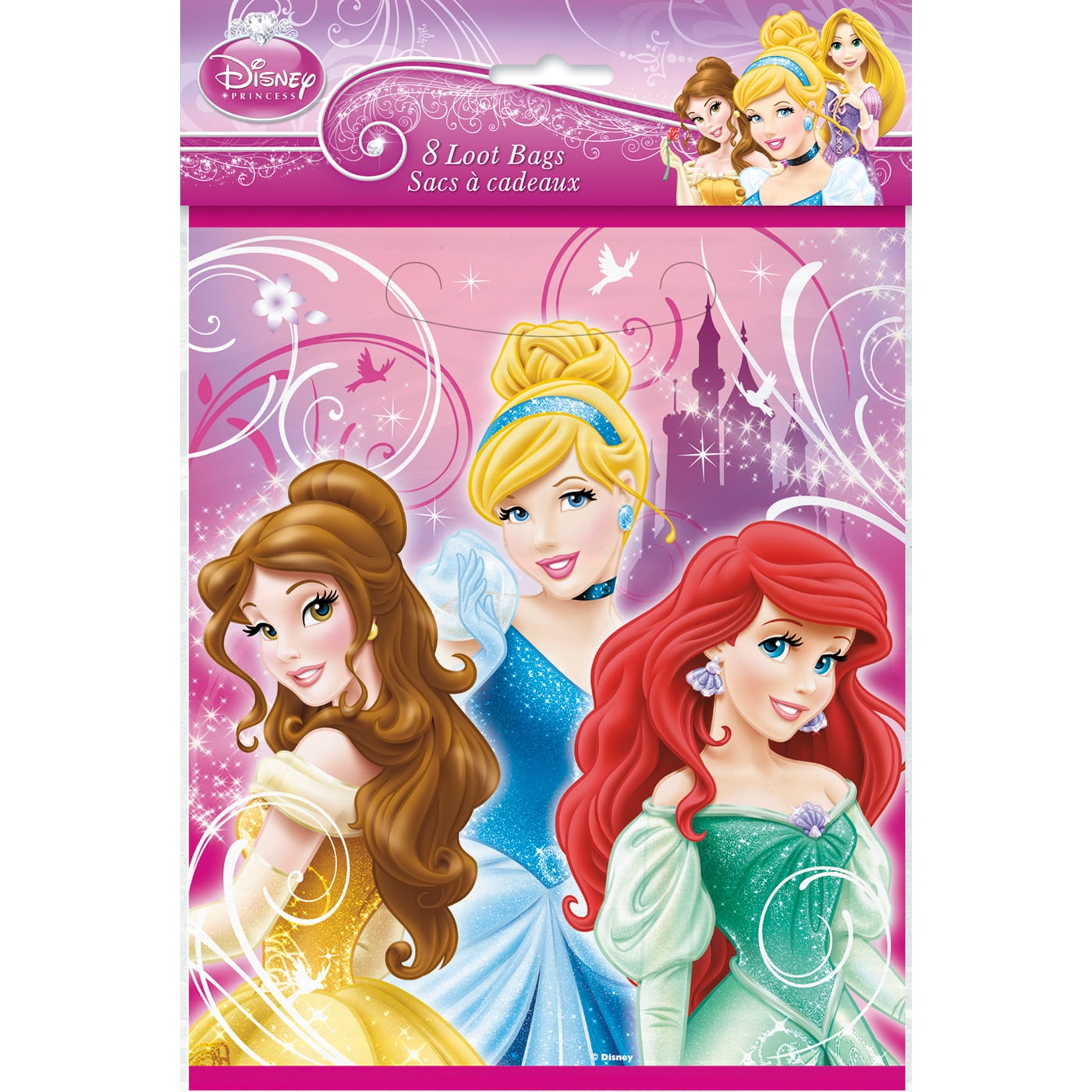 Disney Princess Party Loot Bags [8 Per Pack]