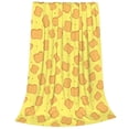 thumbnail image 2 of Balery Toast Manta de Felpa Suave y Acogedora – Cobija de Franela Aterciopelada para Cama, Lavable y Cálida para Sofá, Mascotas, Transpirable-50"x40", 2 of 7
