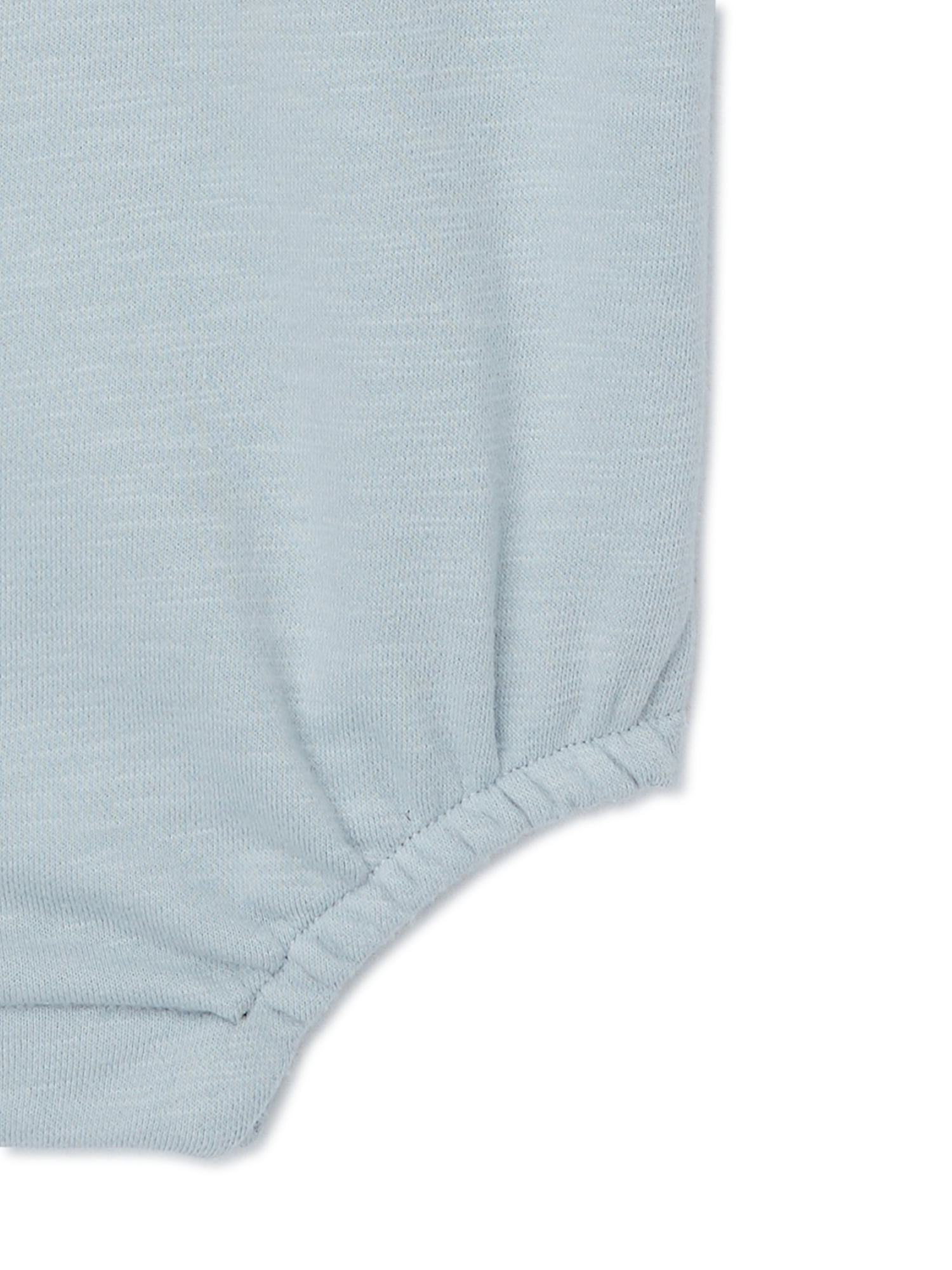easy-peasy Baby Short Sleeve French Terry Solid Bodysuit, Sizes 0-24 Months