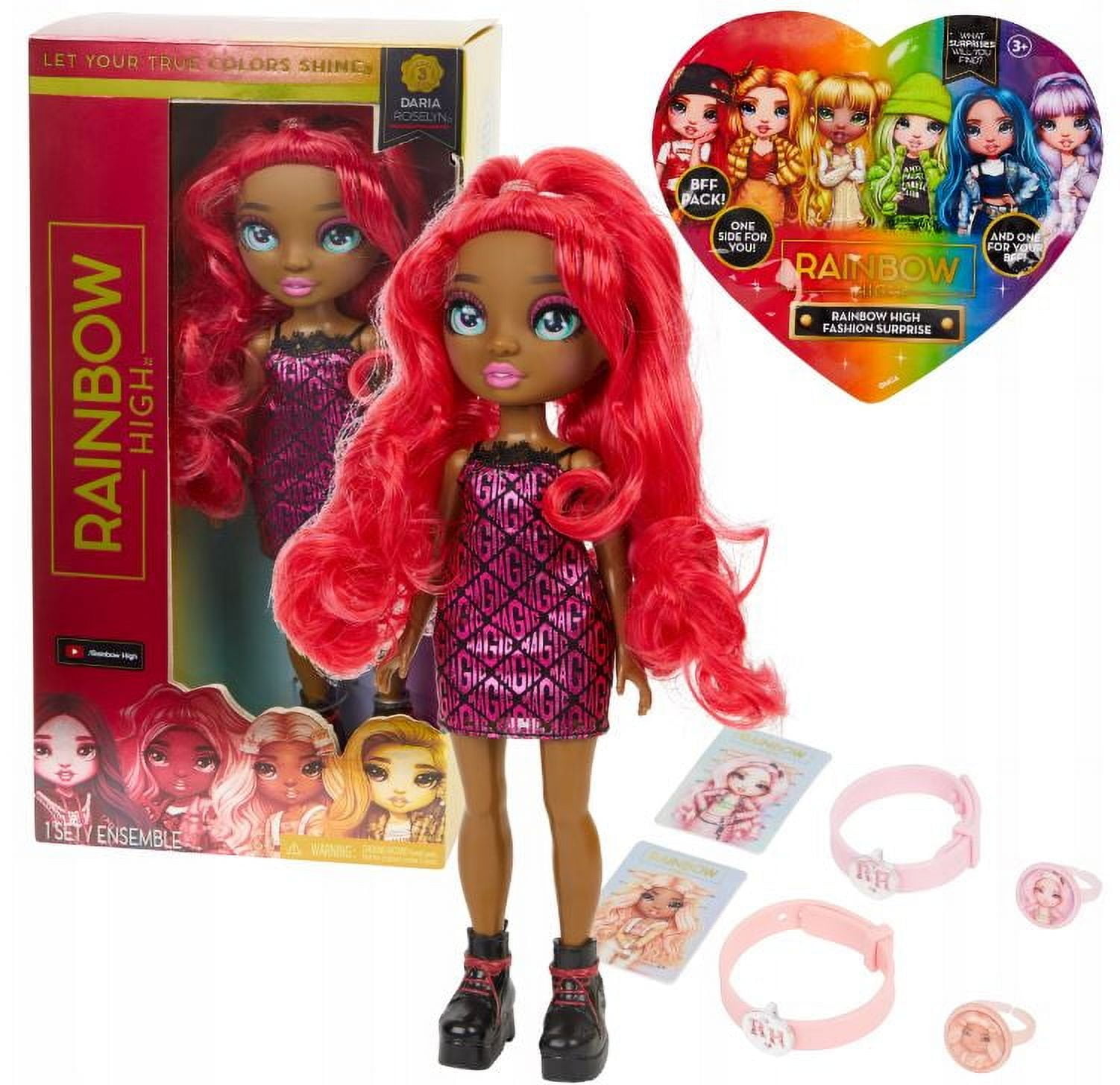 Rainbow High Series 3 Daria Roselyn 11" Fashion Doll