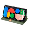 thumbnail image 2 of Étui pour Google Pixel 5 Flip Étui Portefeuille Flip Étui Magnétique Protecteur - Vert, 2 of 5