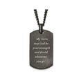 thumbnail image 2 of Mens Stainless Steel Hero Dog Tag Pendant Necklace with Chain (24 Inches), 2 of 4