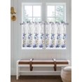 thumbnail image 7 of Half Window Curtain 36 Inches Long, Starfish Window Treatment Curtain Drapes, Blue Ocean Coastal Coral Shell Nautical Boat Small Tier Curtains for Bathroom Over Sink, 27.5"x36", 2 Panels, 7 of 7