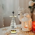 thumbnail image 4 of Rotary Tea Light Candle Holder  Christmas Tree-shaped Spinning Metal Candlestick Candle Holder  Romantic Rotation Decorative Candle Holder Christmas Decoration for Wedding Party Home Deco, 4 of 18